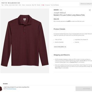 Maroon long sleeve polo